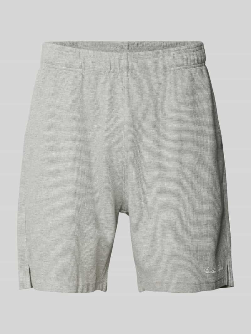 ANOTHER COTTON LAB Korte relaxed fit broek met structuurmotief