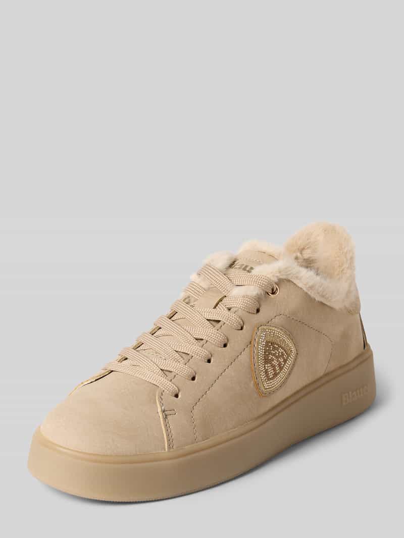 Blauer dames sneaker Victory beige