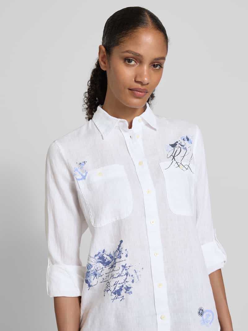 Lauren Ralph Lauren Overhemdblouse met knoopsluiting model 'RIMNAN'