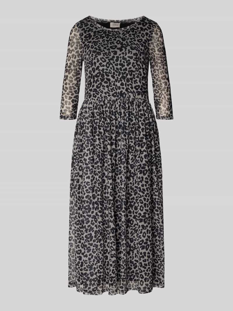 ROBE LÉGÈRE Midi-jurk met all-over dierenprint