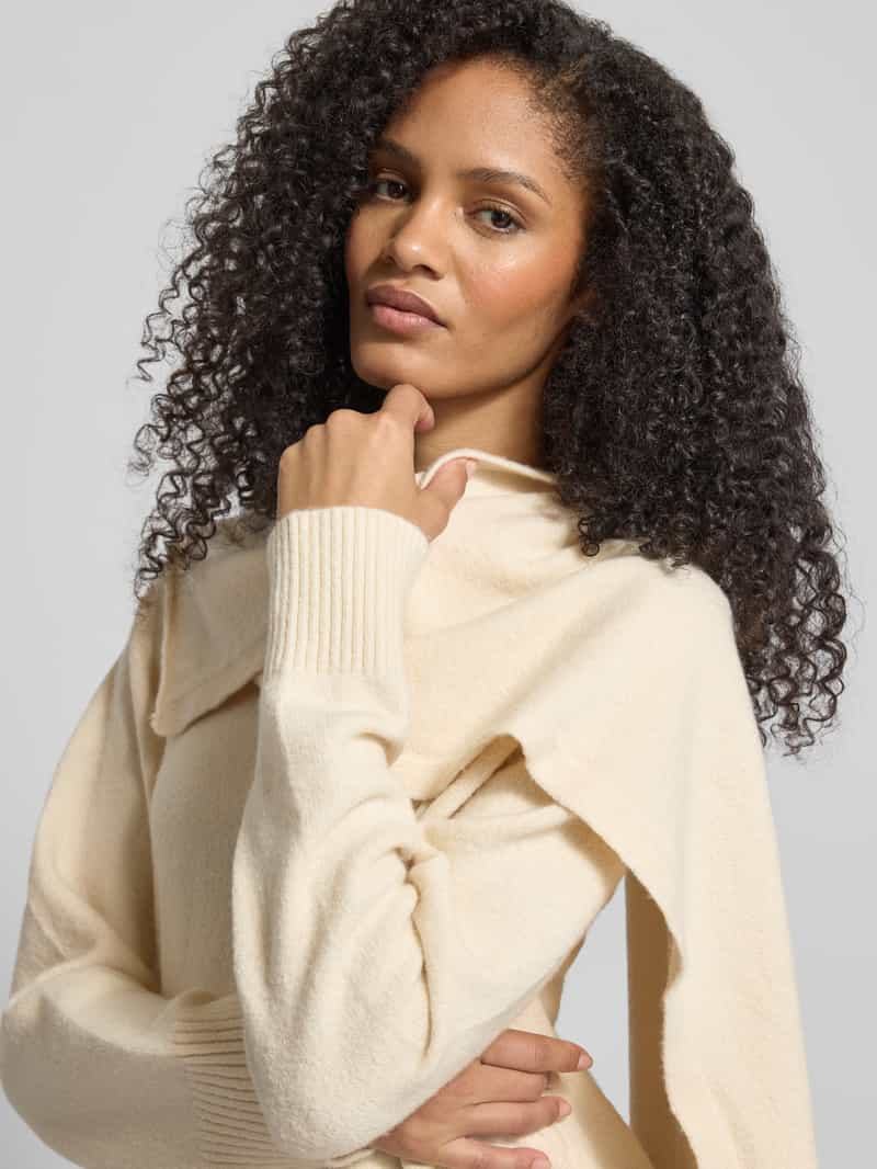 Jake*s Collection Gebreide pullover met sjaal