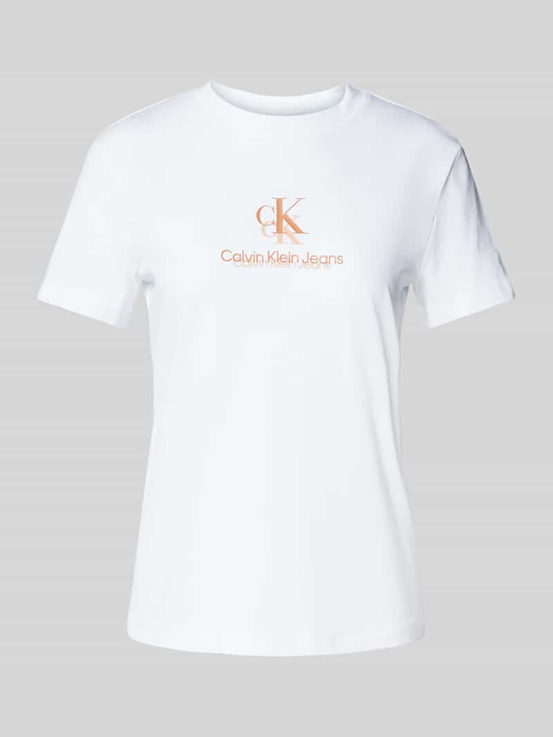 Calvin Klein Jeans T-shirt met labelprint model 'SHADOW GRAPHIC'