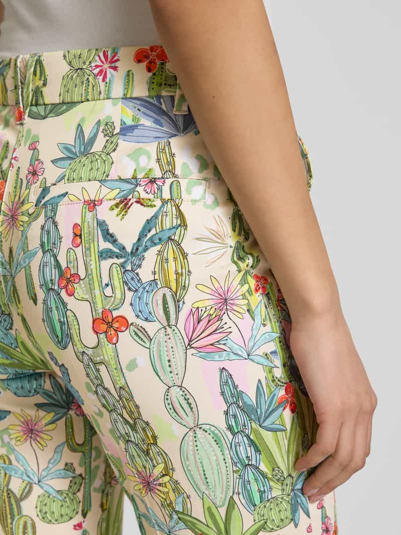 Marc Cain Regular fit broek in all-over look
