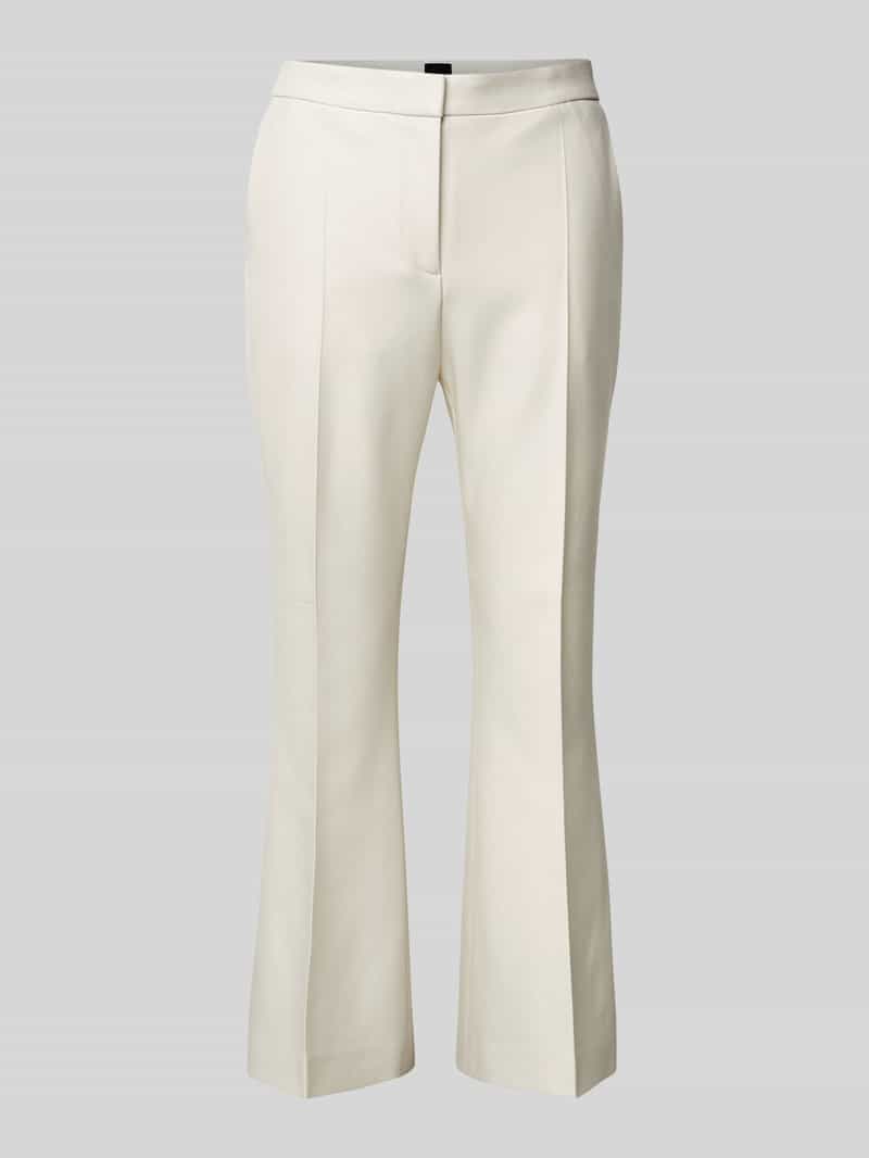 Boss Regular fit stoffen broek met persplooien model 'Timasa'