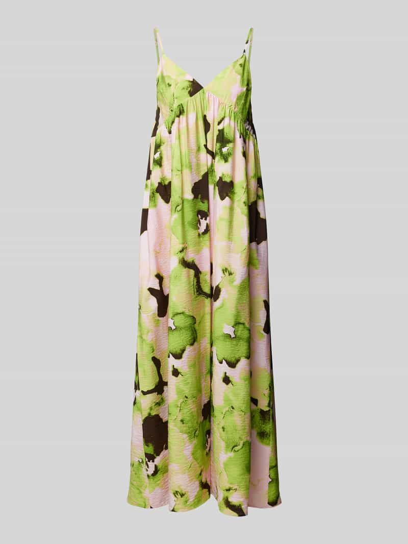 Selected Femme Midi-jurk met all-over print model 'HELINDA'