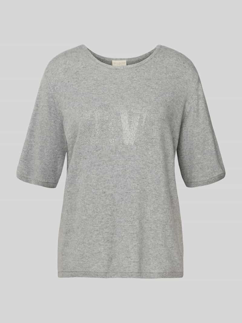 milano italy Regular fit gebreid shirt met kasjmier