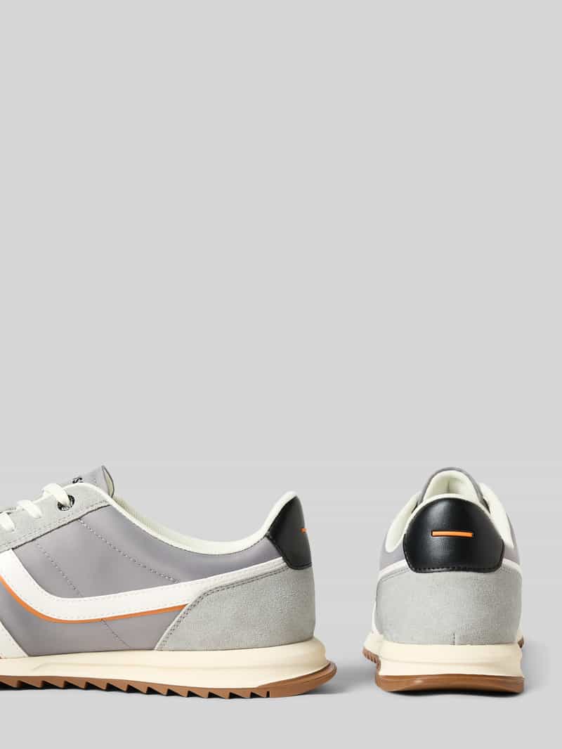 Boss Orange Lage sneakers met details in suèdelook model 'ZAYN'