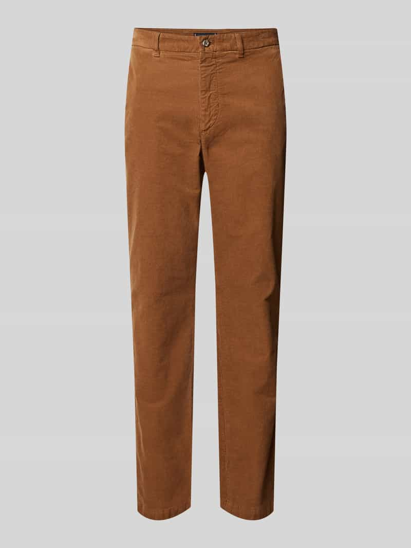 Tommy Hilfiger Regular fit corduroy broek met riemlussen, model 'DENTON'