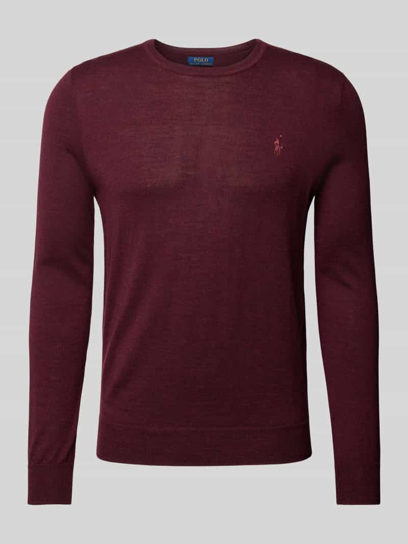 Polo Ralph Lauren Slim fit gebreide pullover van zuivere wol