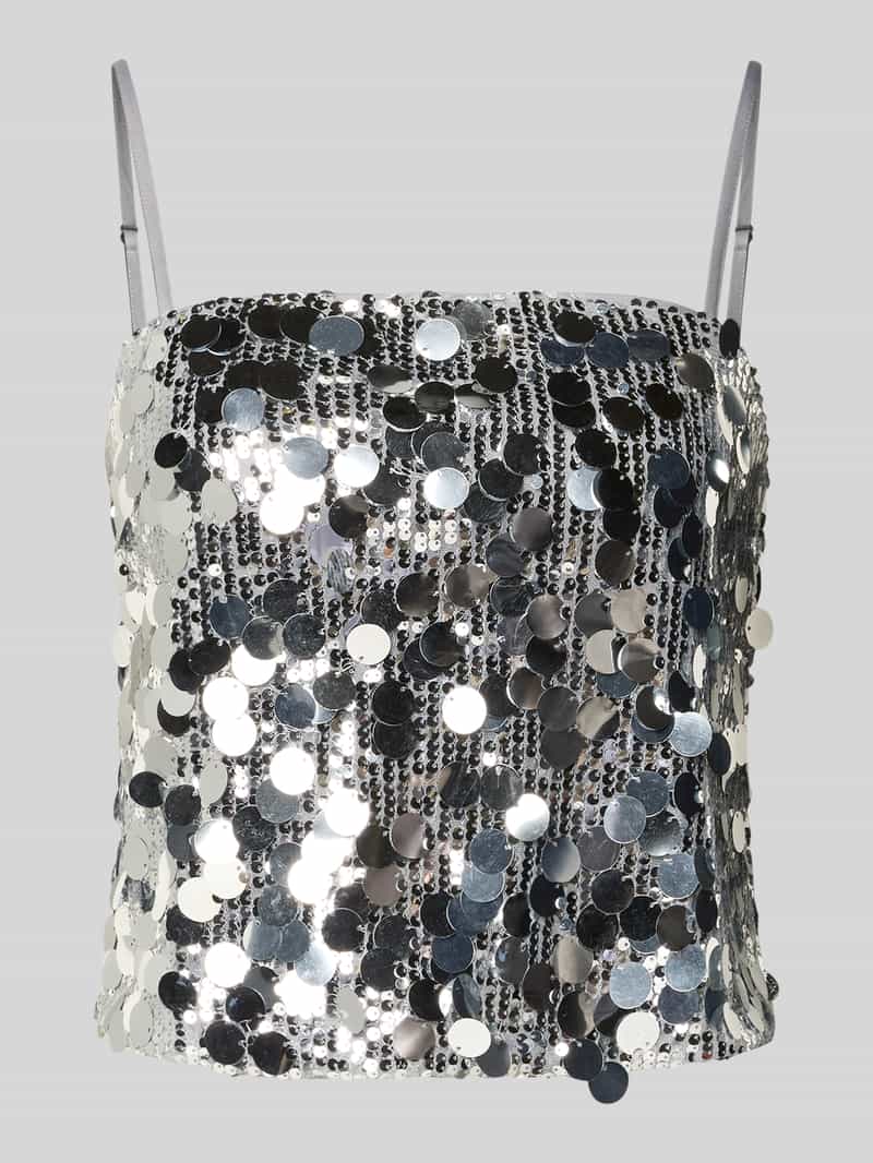 Vila Korte top met pailletten model 'CHAYA'