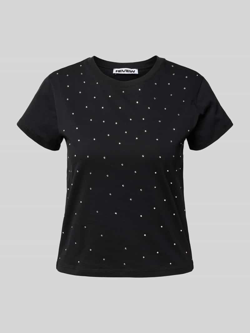 T-shirt met siersteentjes
