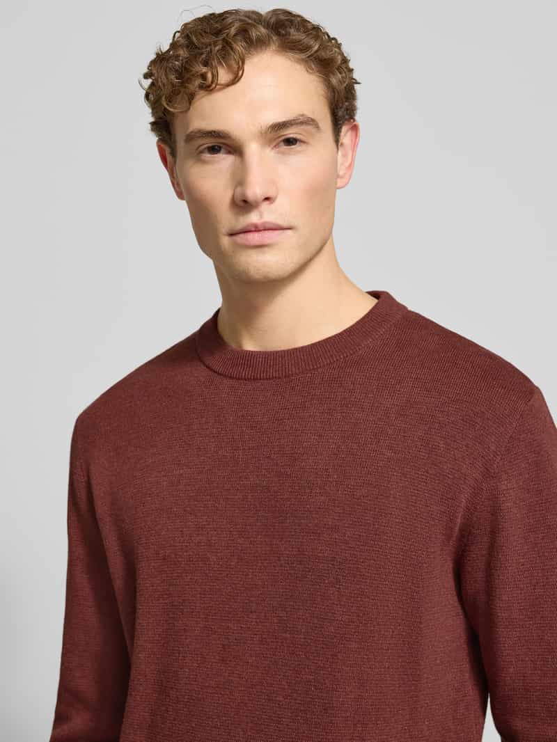 JACK & JONES Premium Gebreide pullover met ribboorden model 'BLAMILANO'