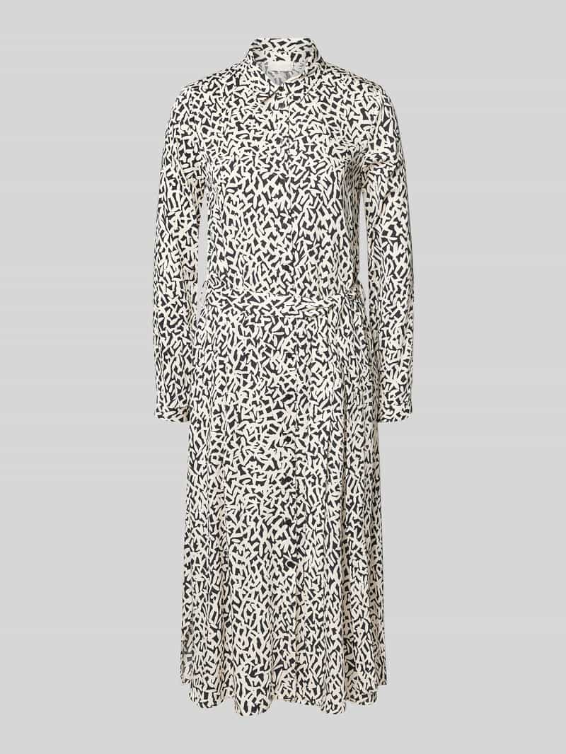 milano italy Midi-jurk met strikceintuur