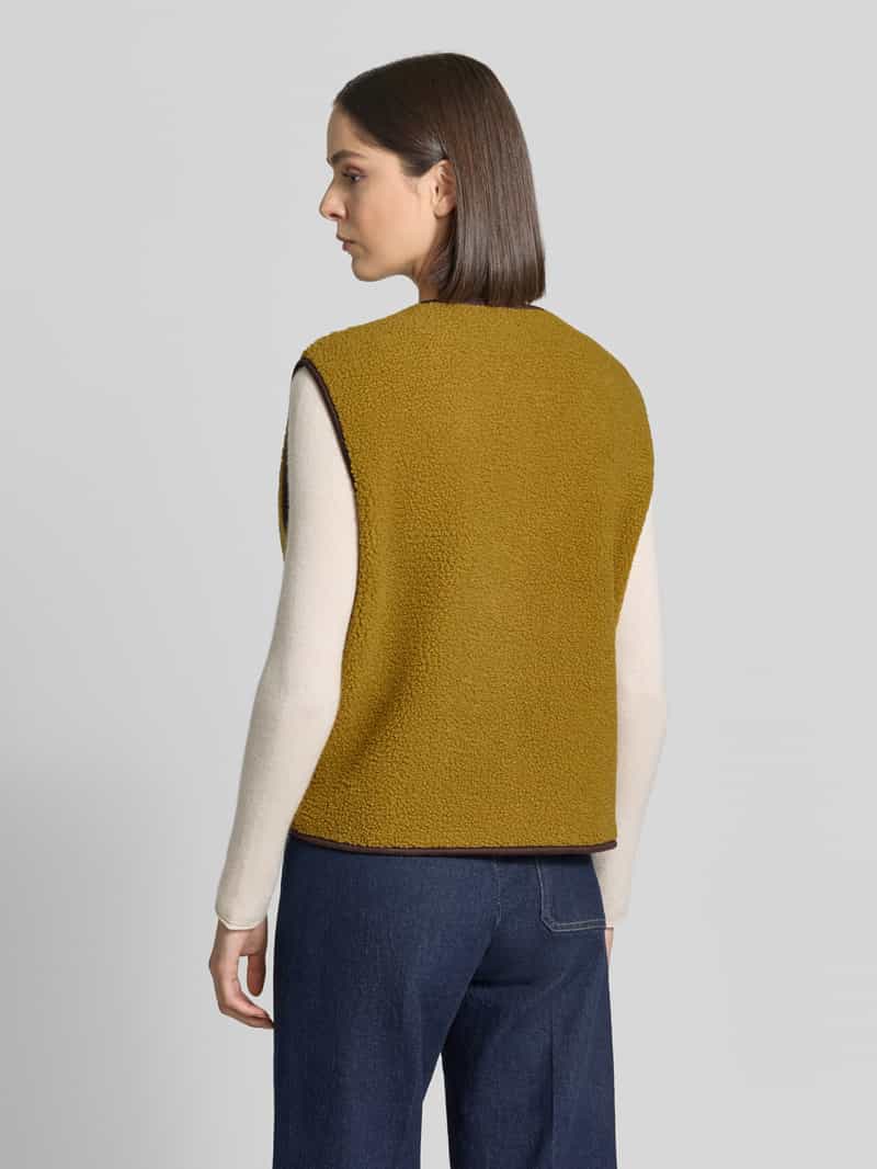 Christian Berg Woman relaxed fit bodywarmer met doorlopende knoopsluiting