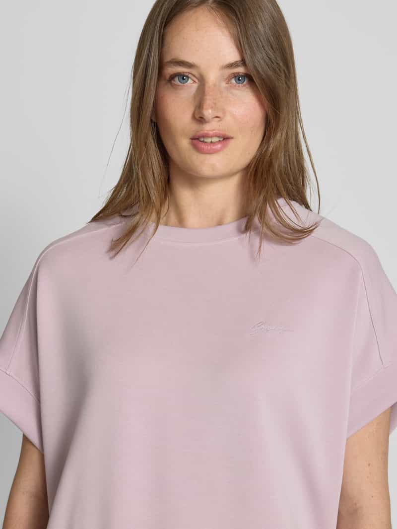 Boss Orange Loose fit T-shirt met labelstitching model 'ENARI'