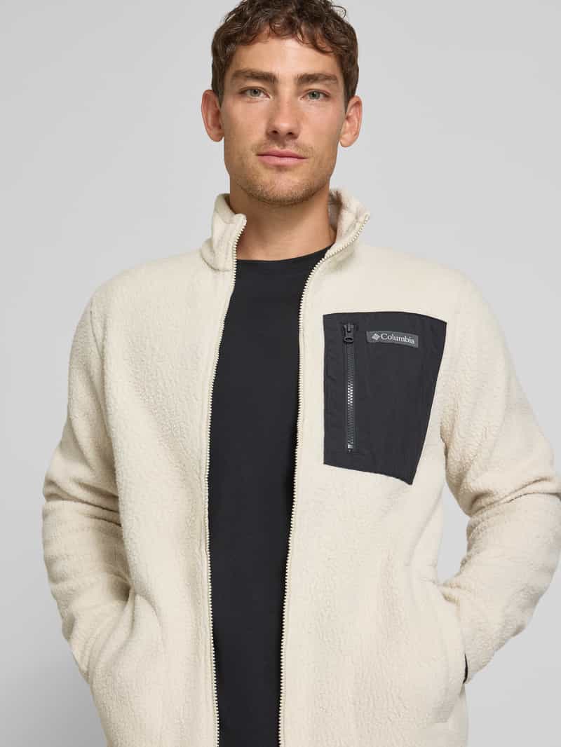 Columbia Fleecejack met borstzak en labelstitching model 'Jasper'