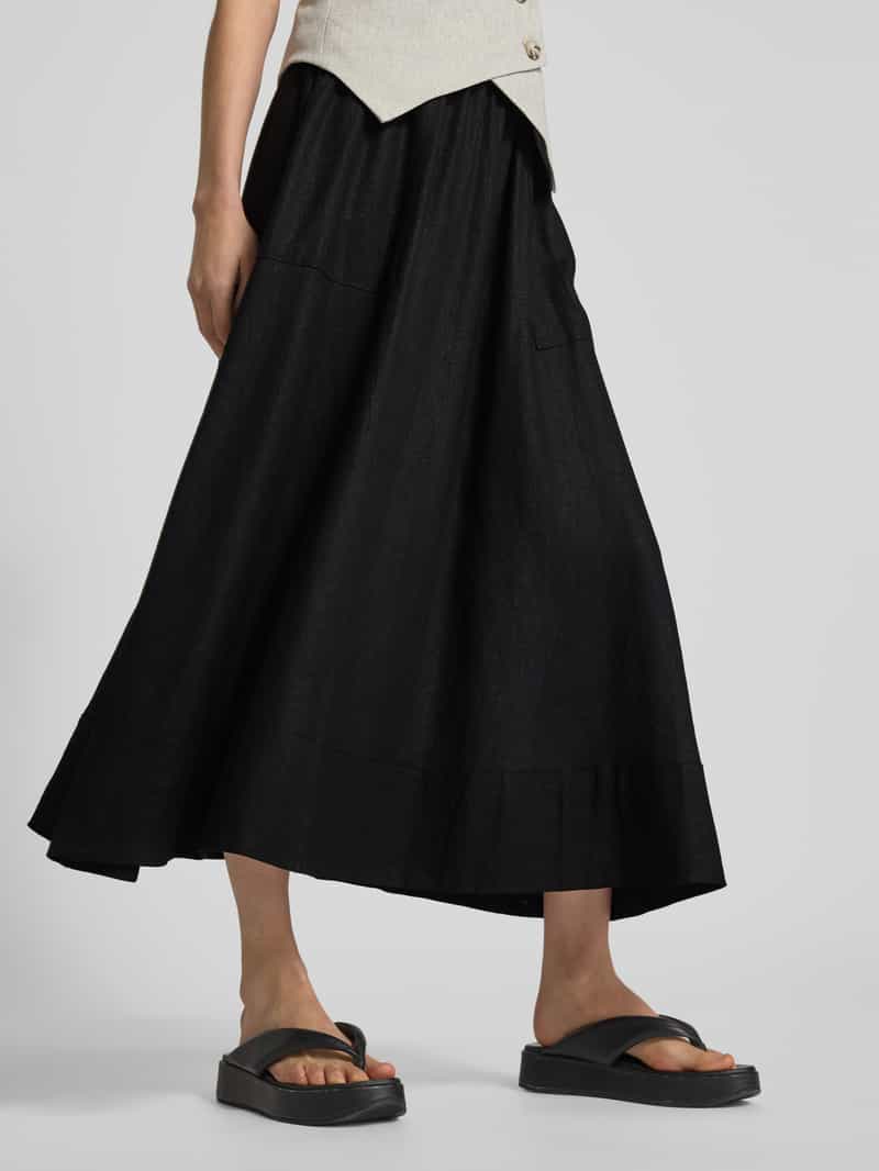YAS Linnen broek met elastische band model 'FLAXY'