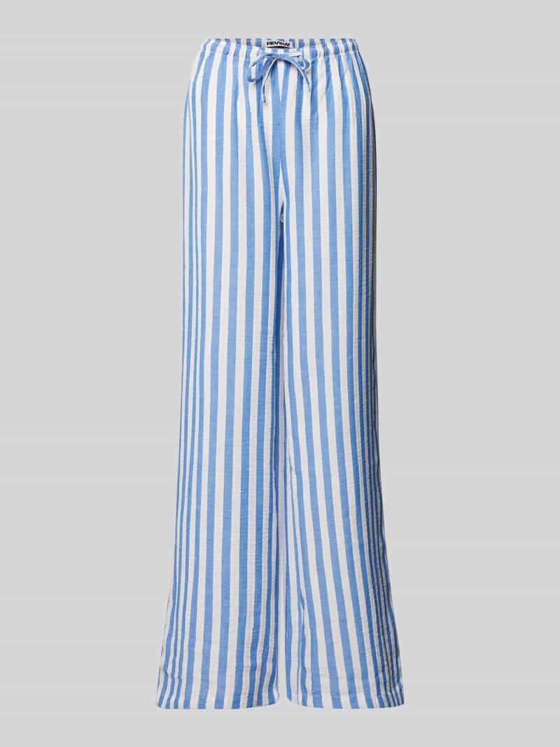 Review Wide leg pyjamabroek met tunnelkoord