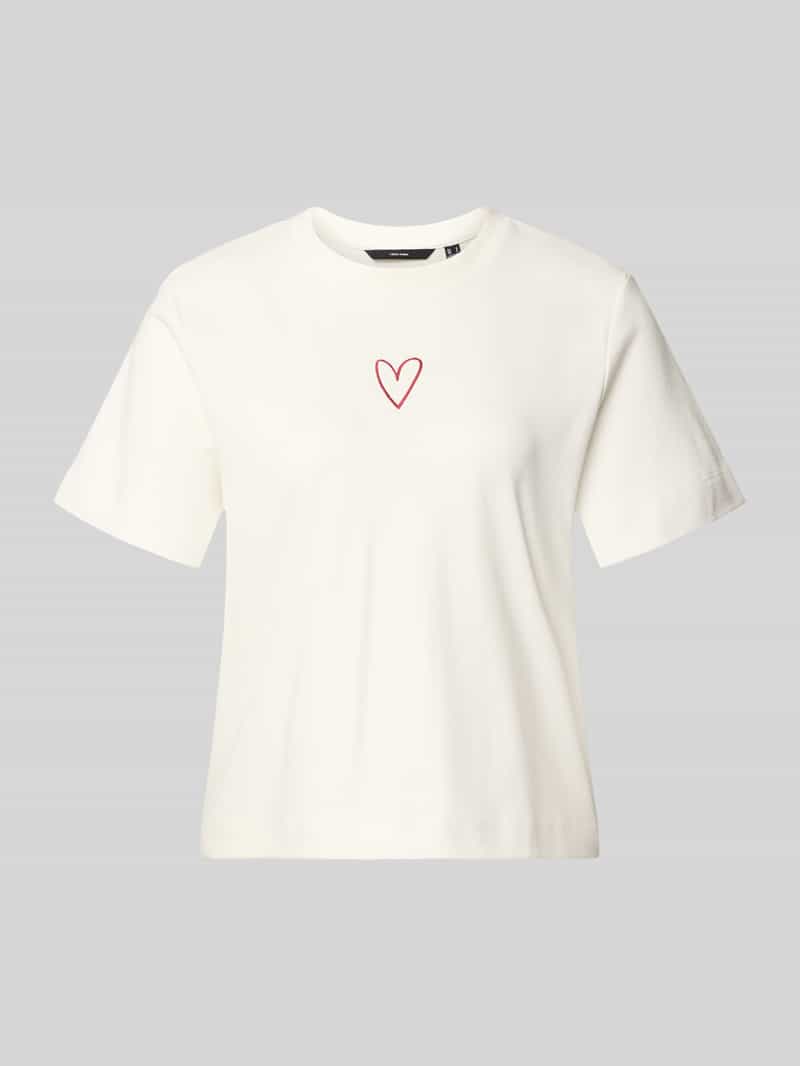 Oversized T-shirt van puur katoen model 'SARA METTE'