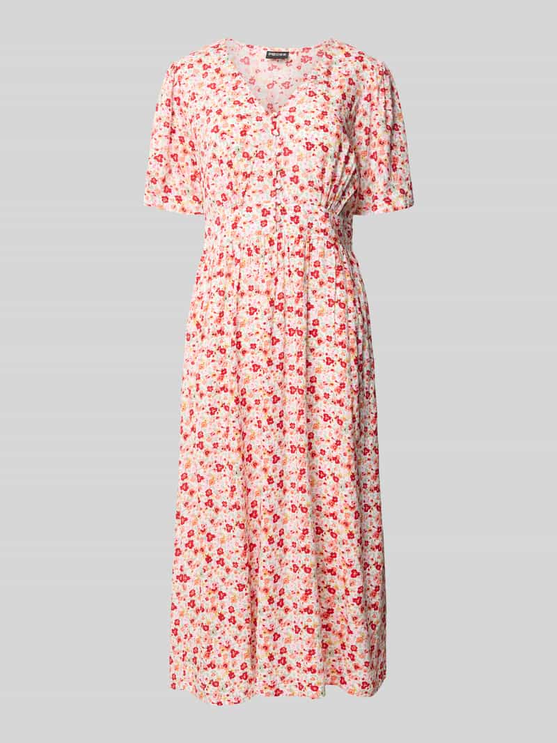 A-lijn midi-jurk van pure viscose model 'TALA'