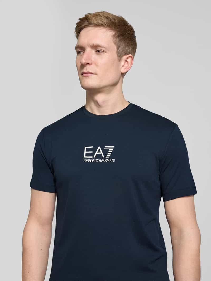 EA7 Emporio Armani T-shirt met labelprint