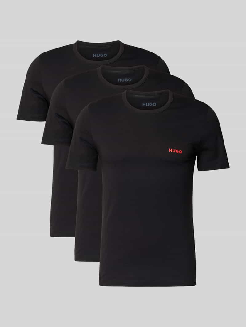 T-shirt met labelprint in een set van 3 stuks