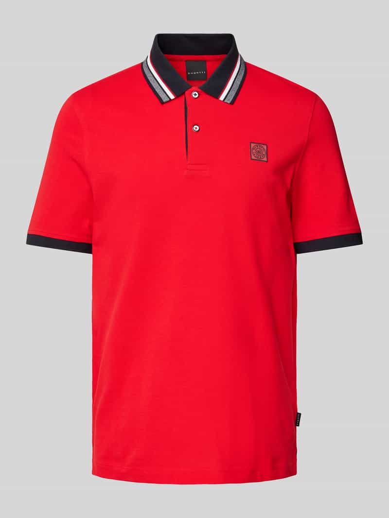 Bugatti Regular fit poloshirt met labelbadge