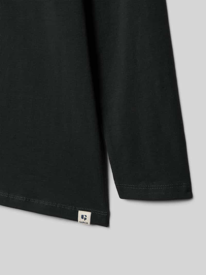 Garcia Shirt met lange mouwen en labeldetail