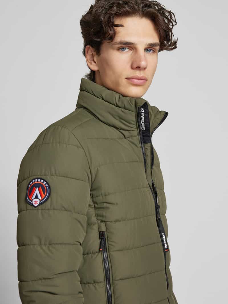 Superdry Gewatteerd jack met opstaande kraag model 'Fuji'