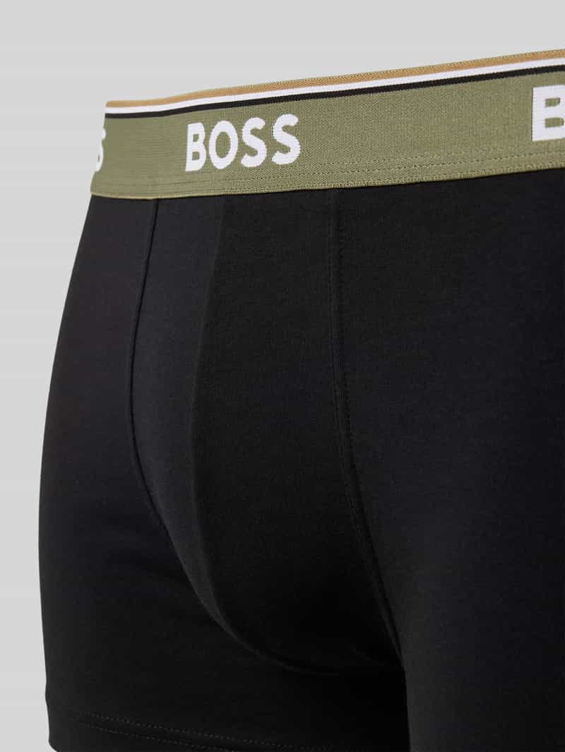 Boss Regular fit boxershort van een mix van katoen en elastaan in een set van 3 stuks