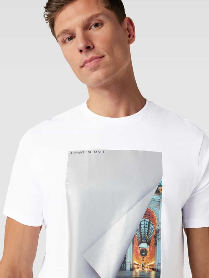 Armani Exchange T-shirt met motiefprint