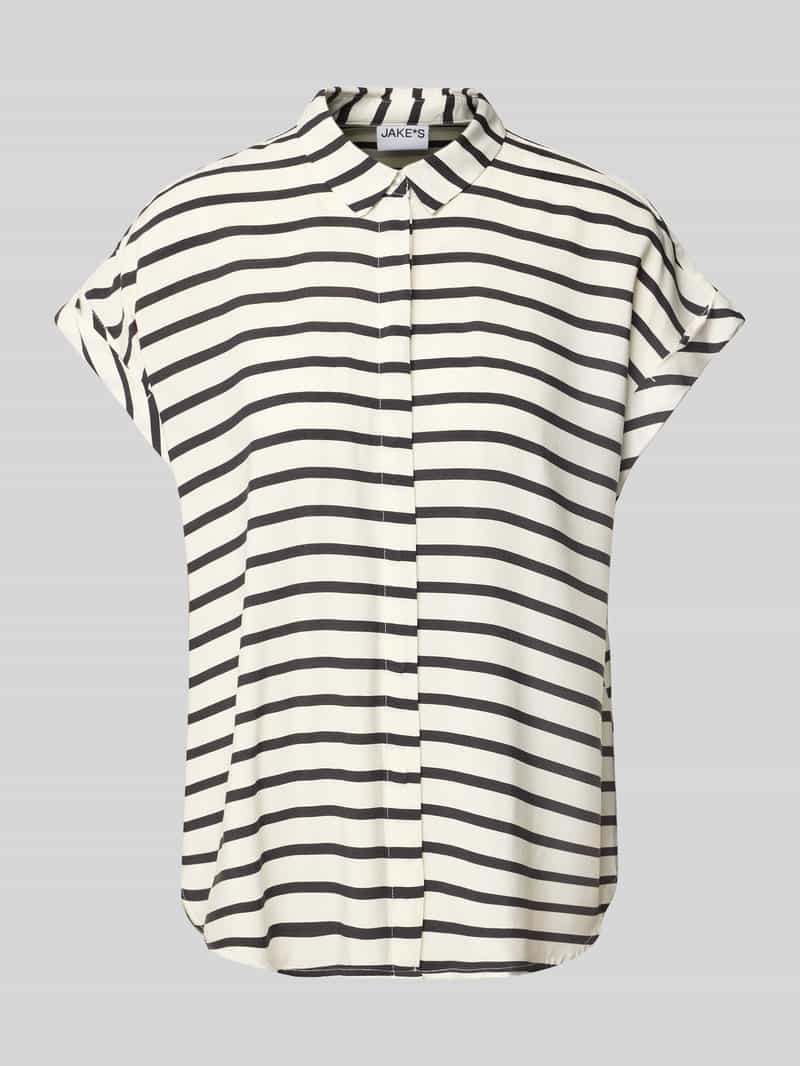 Jake*s Casual Regular fit blouse met streepmotief