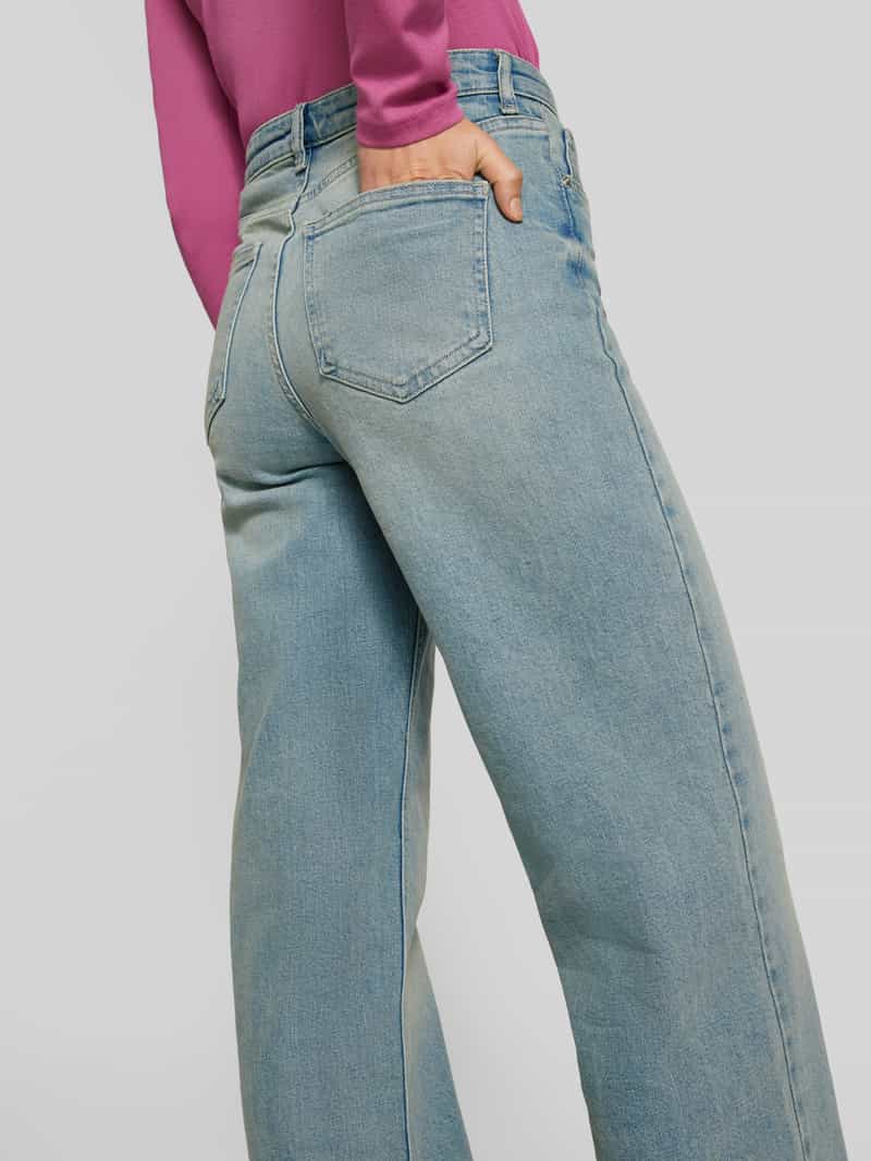 Only Wide fit high rise jeans met studs model 'JUICY'