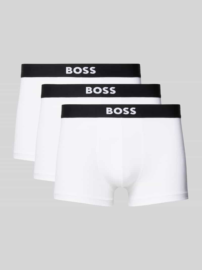 Boss Boxershort met elastische band met logo in een set van 3 stuks model 'ONE'