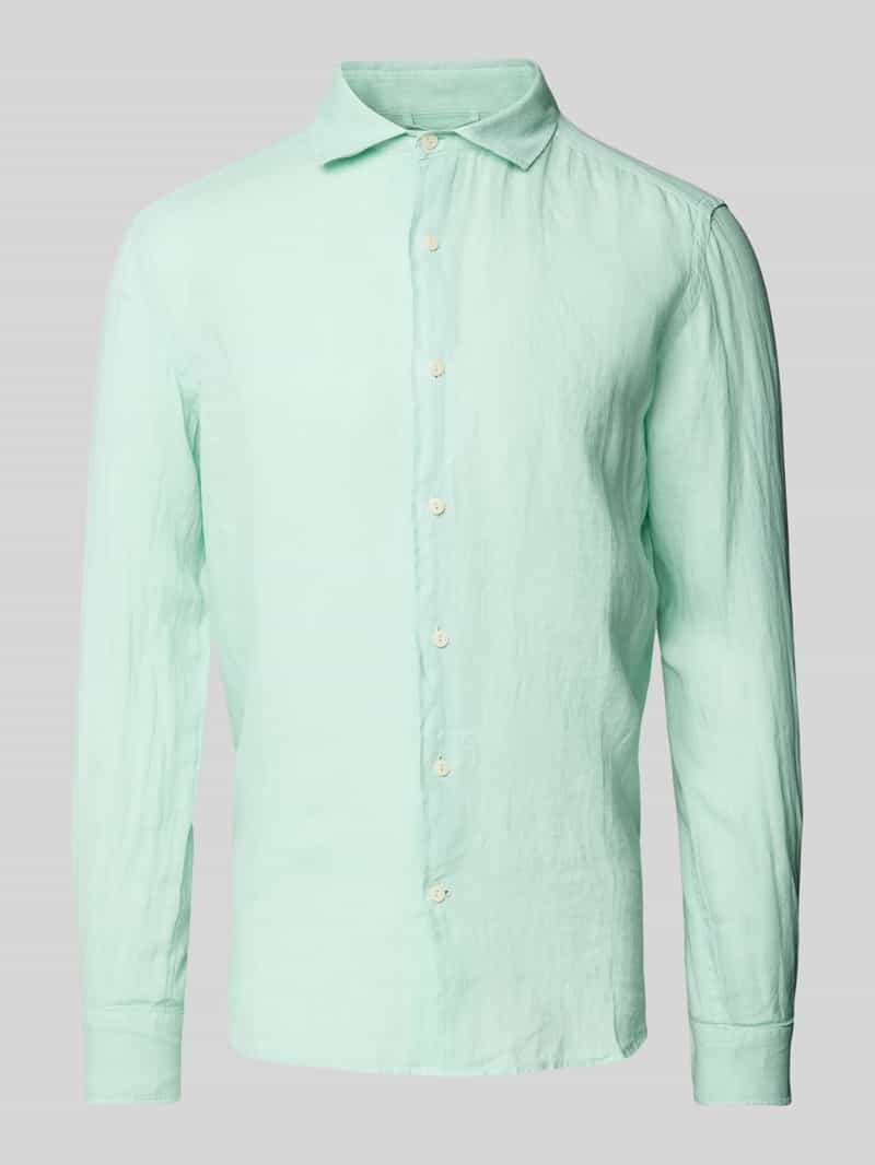 MC2 Saint Barth Regular fit linnen overhemd met kentkraag model 'PAMPLONA'