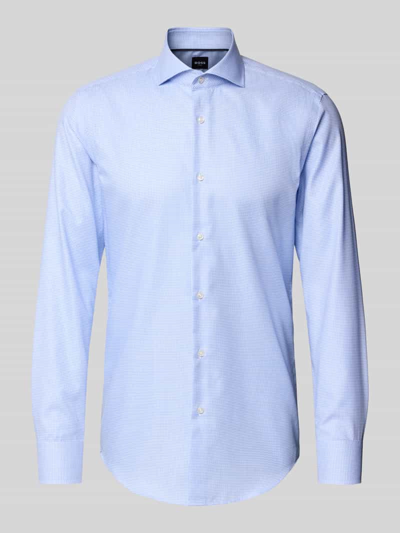Boss Slim fit zakelijk overhemd van puur katoen