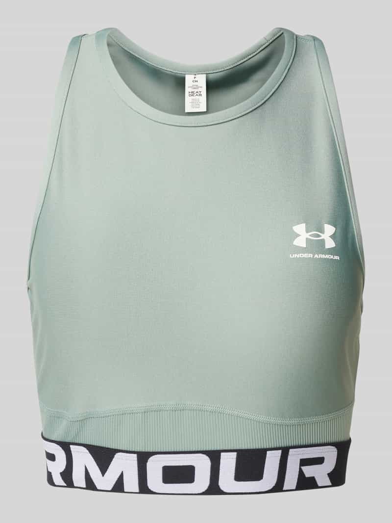 Under Armour Korte tanktop met labelprint