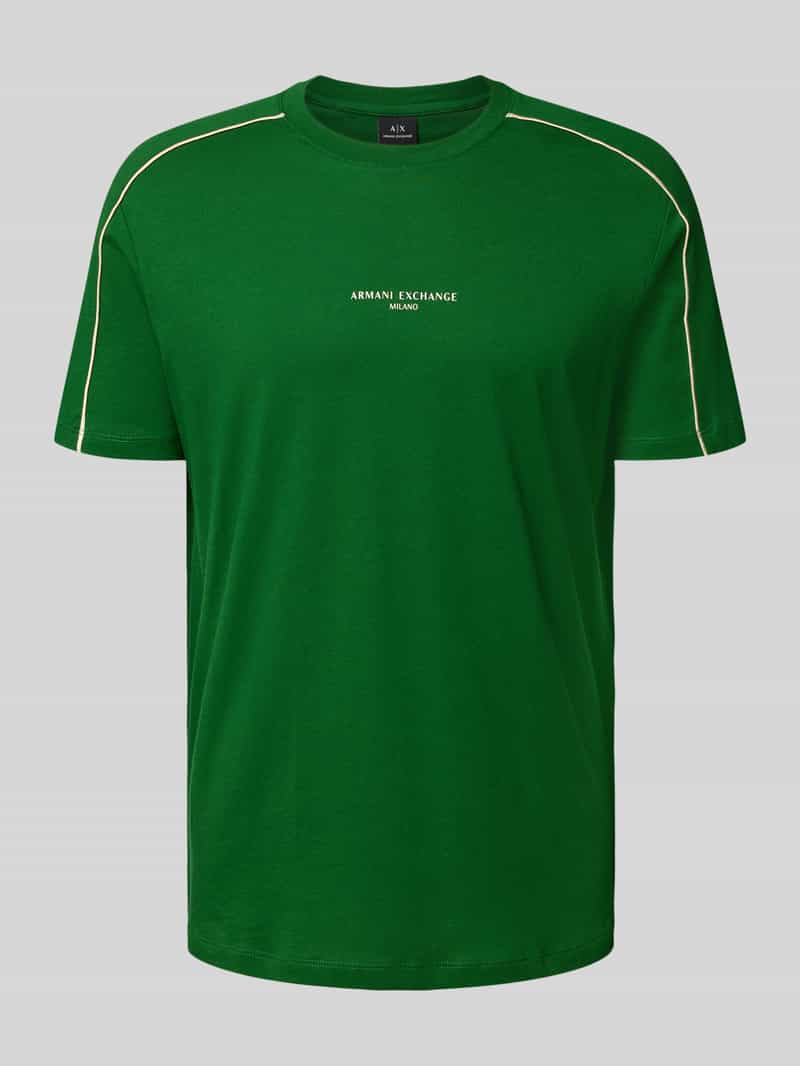 Armani Exchange T-shirt met labelprint