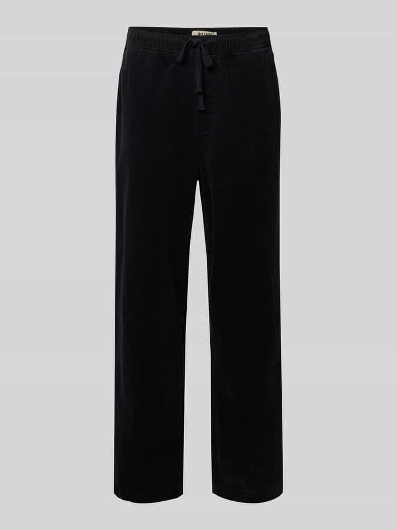 Only & Sons Loose fit corduroy broek van katoenmix model 'FADE'