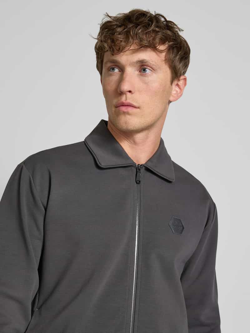BOSS Green Regular fit sweatjack van katoenmix modell 'FUTURE'