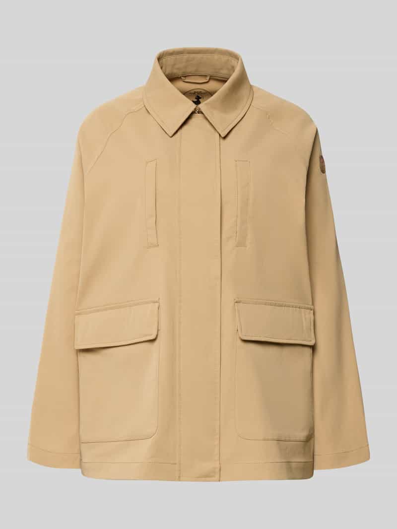 Relaxed fit Jack met platte kraag Model 'Dani'