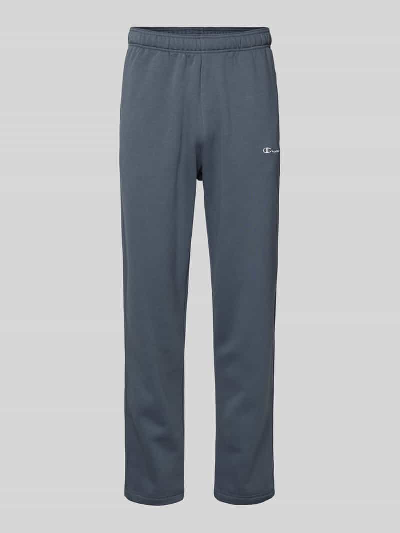 straight fit Sweatpants met Labelstitching
