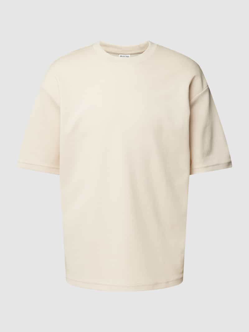 Selected Homme Relaxed fit T-shirt met ronde hals model 'OSCAR'