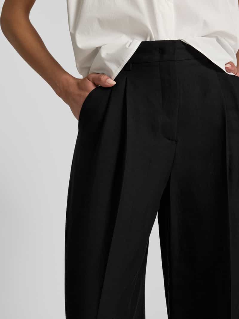 Weekend Max Mara Wide leg bandplooibroek met persplooien model 'VELIERO'