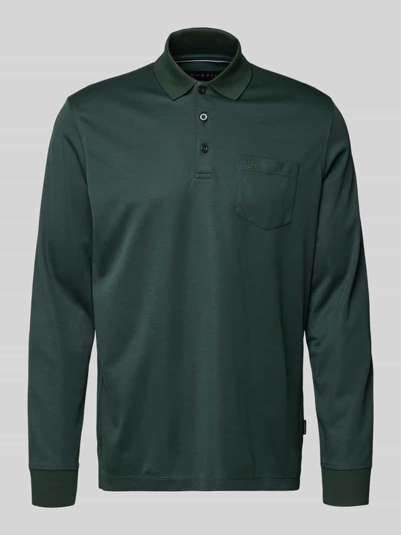 Bugatti Poloshirt met labelstitching