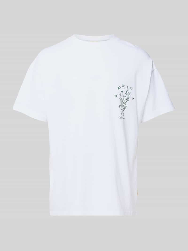 BLKVIS T-shirt met motief- en labelprint model 'VASO'