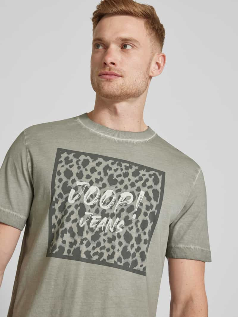 JOOP! JEANS T-shirt met labelprint