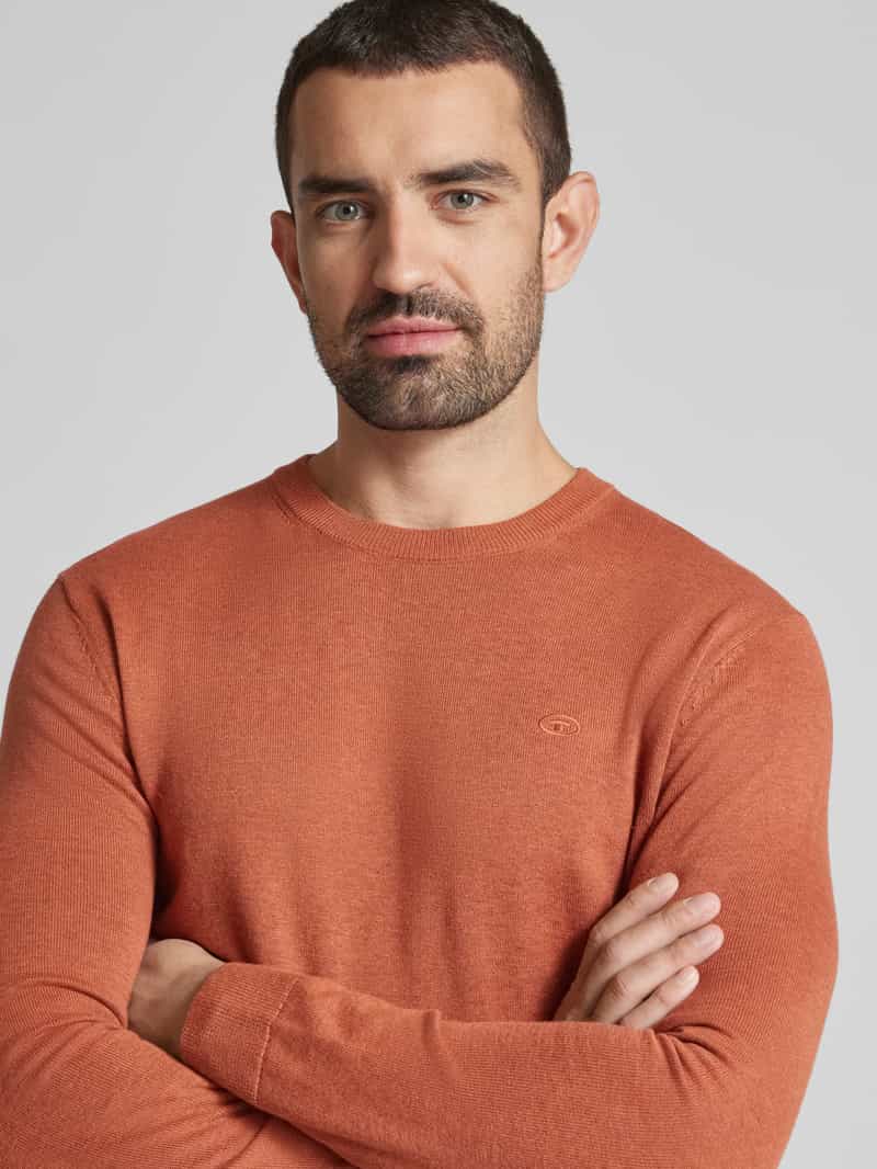 Tom Tailor Regular fit gebreide pullover van zuiver katoen