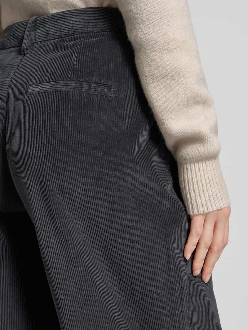 s.Oliver RED LABEL Regular fit corduroy broek van puur katoen met wijde pijpen