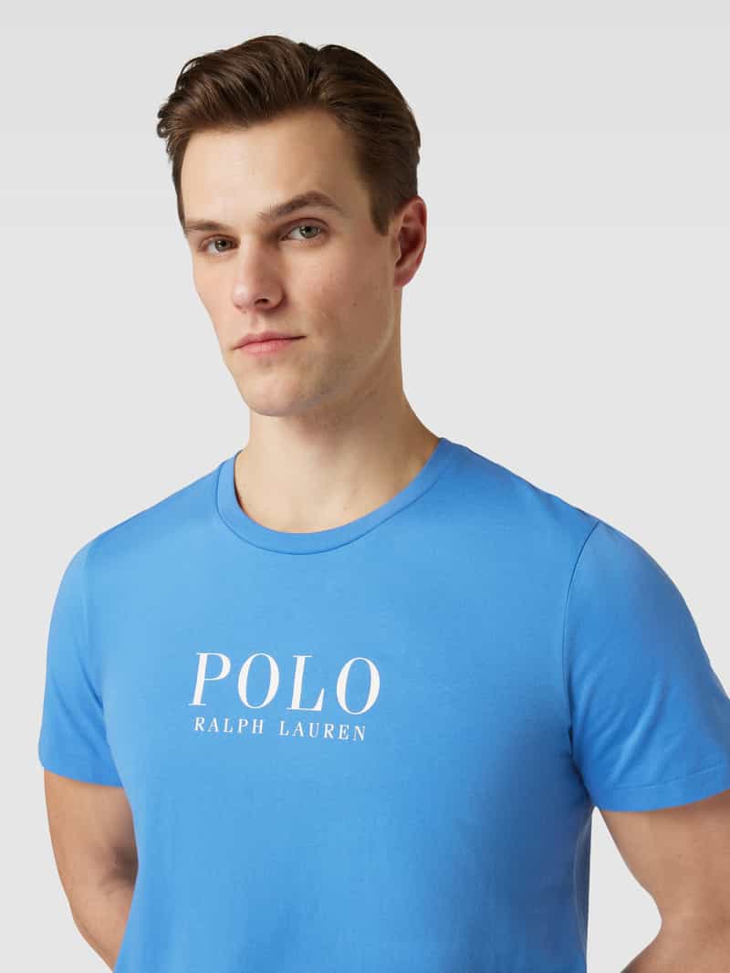 Polo Ralph Lauren Underwear T-shirt met labelprint model 'LIQUID COTTON'